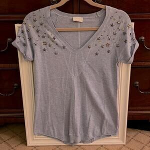 Wrap of London sweatshirt material w star and sequin embellishments NWOT 2